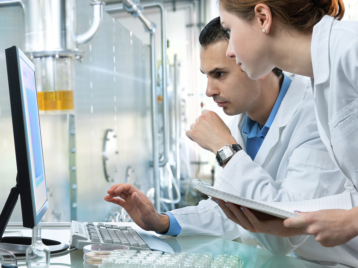 man and woman in laboratory