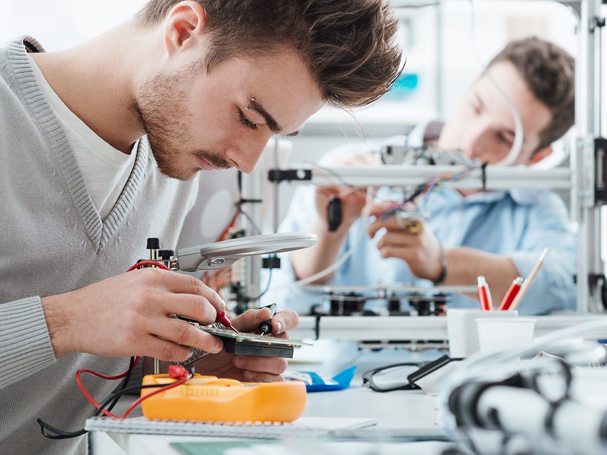 White men in lab
