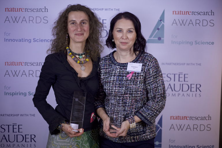 2018 winners of the Nature Research Awards for Inspiring and Innovating Science