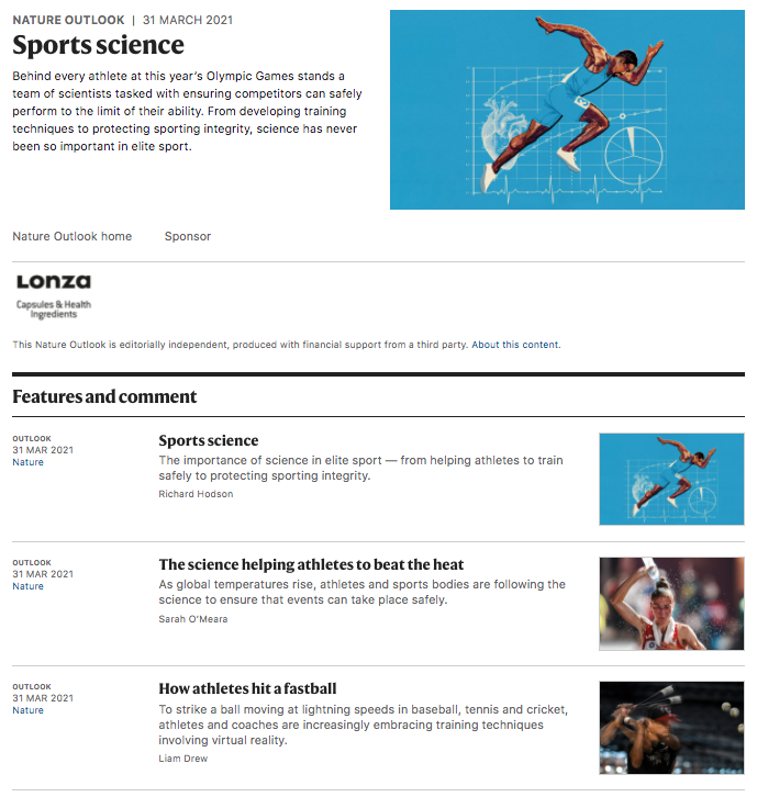 Sponsored Collection: Sports Science
