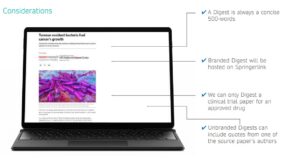 Clinical Custom Content, branded digest article example